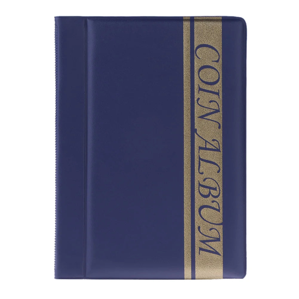 120 Pockets Commemorative Coin Holders Special Design PVC Coin Storage Holders Smooth Transparent for Household Display Articles