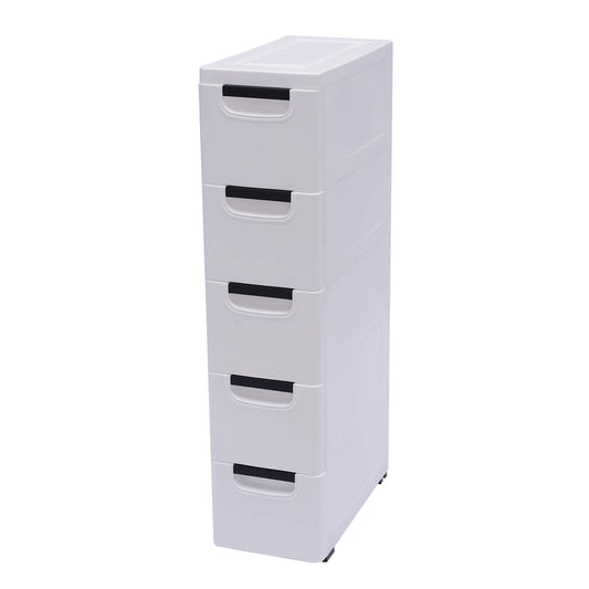 Five Drawer Rolling Storage Cabinet With Wheels Organizer