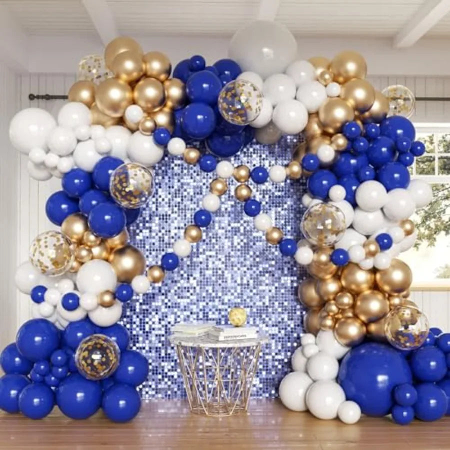 Balloon Arch Kit, 162pcs Light Clear Balloons for Wedding Bridal Shower Baby Shower Gender Reveal Baby Boy Birthday Party Decor