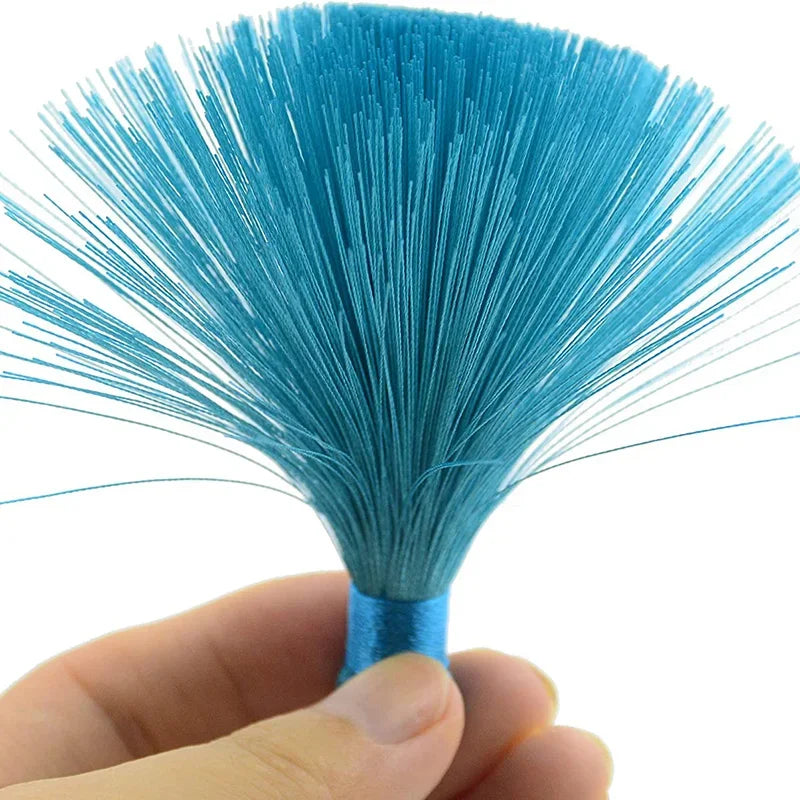 2/5/10Pcs 16cm Chunky Tassels Soft Elegant Handmade Silky Floss Tassels with Cord Loop Chinese Knot Tassels for Jewelry Making