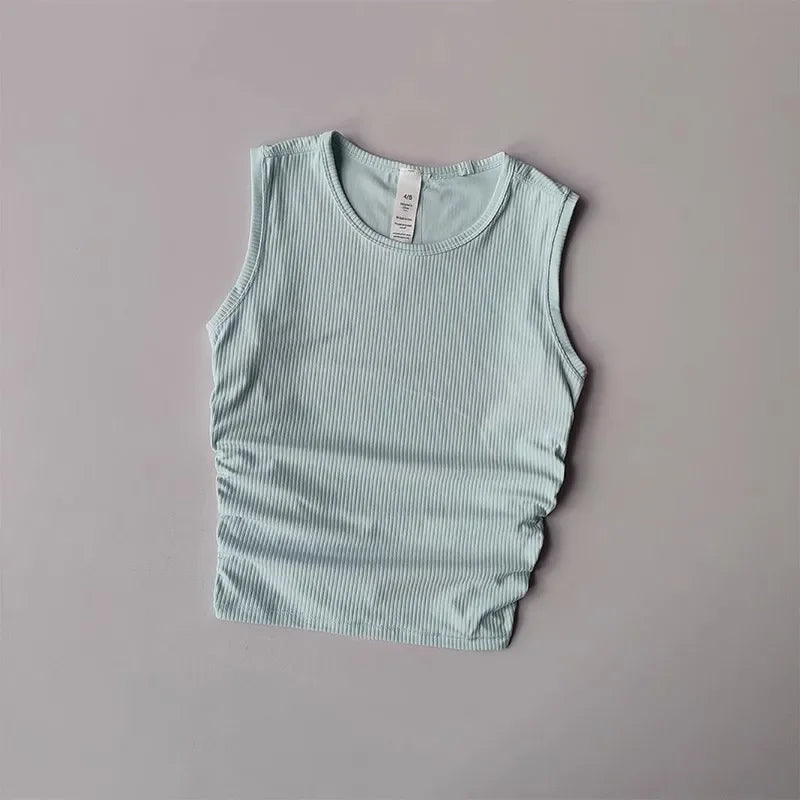 NONECN Womens Quick Dry Yoga Vest Tank Top Slim Fit Sports