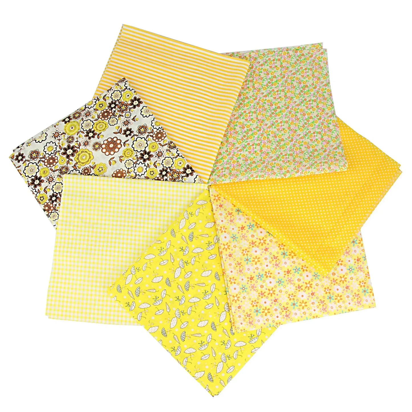 7Pcs 25x25cm Printed Cotton Fabric for Sewing Quilting Fabrics for Patchwork Needlework DIY Handmade Accessories