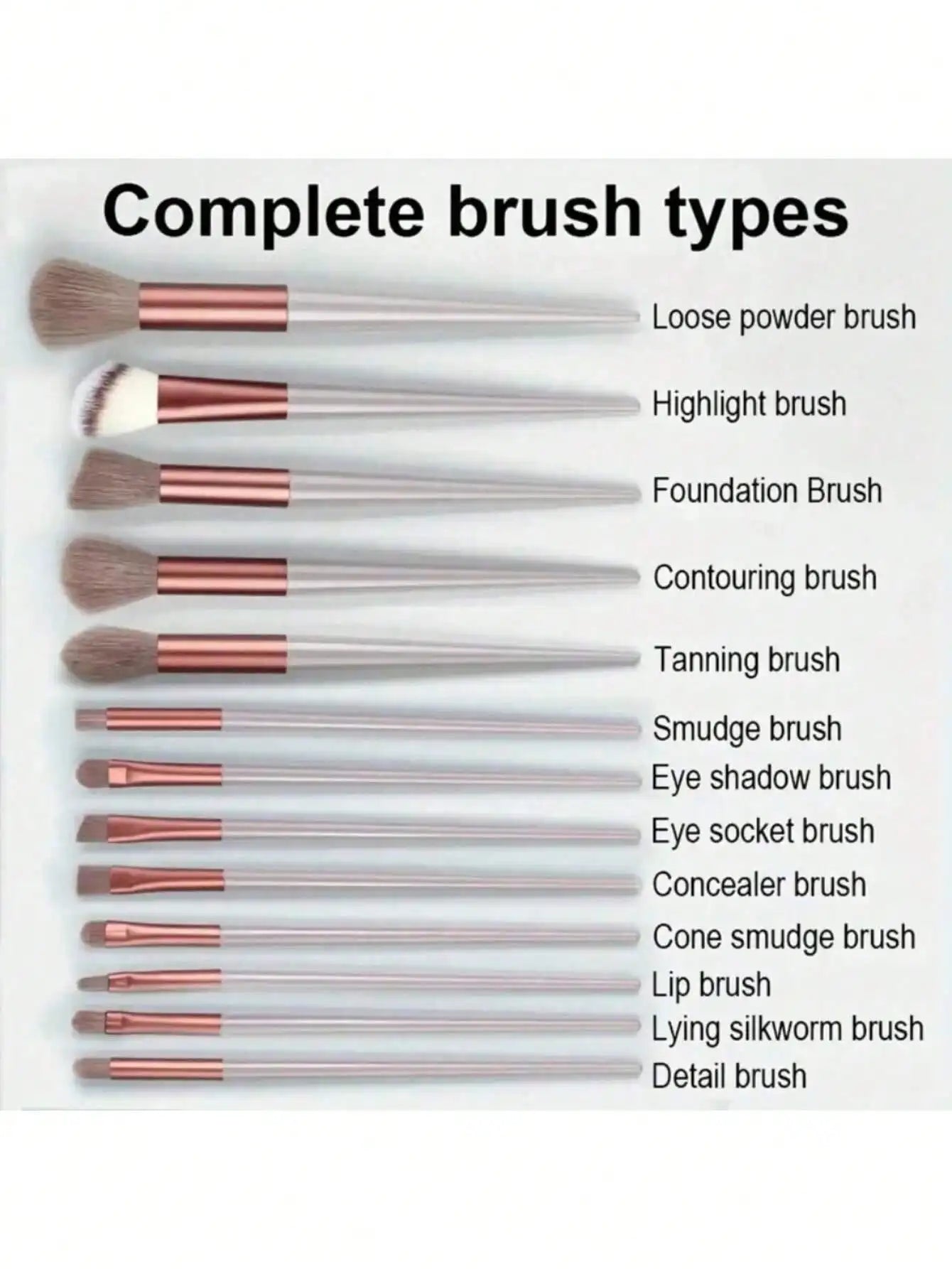 Makeup Brush Set Soft Fluffy Professional Cosmetic Foundation Powder Eyeshadow Kabuki Blending Make Up Brush Beauty Tool Makeup Sponge Storage Bag
