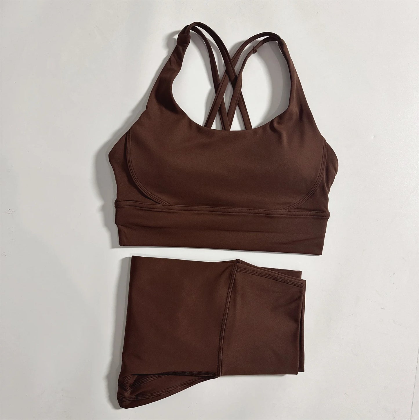 Fitness Set With Yoga Bra And High Waist Leggings 2PC