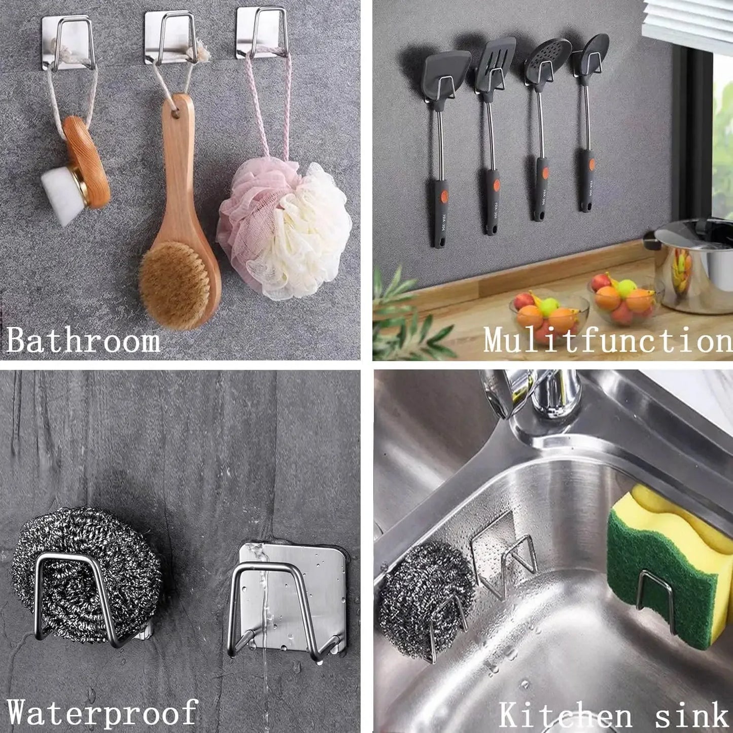 Stainless Steel Wall Mounted Storage Rack For Pots And Covers