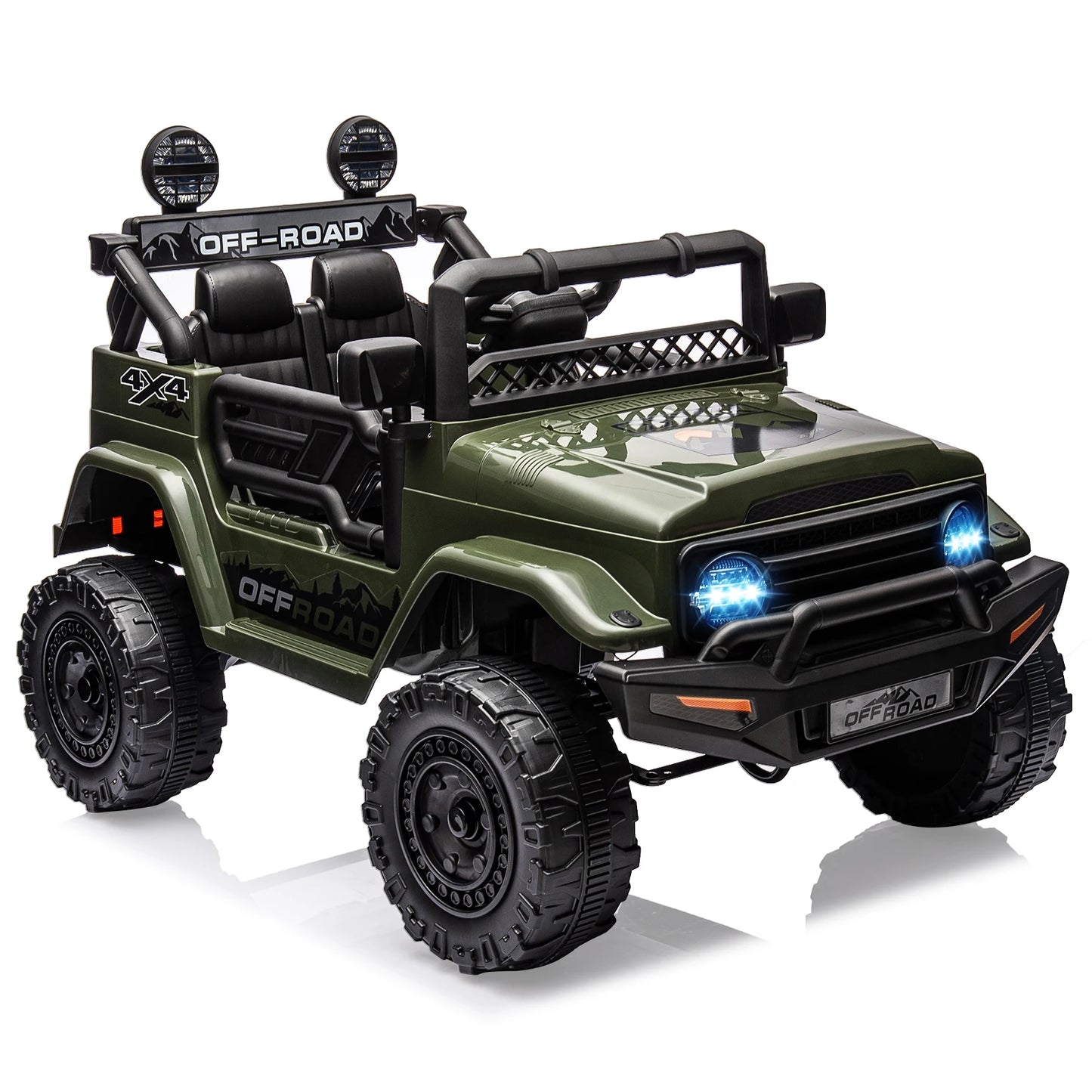 HiMISSE 12V Kids Ride On Truck With Remote Led Lights