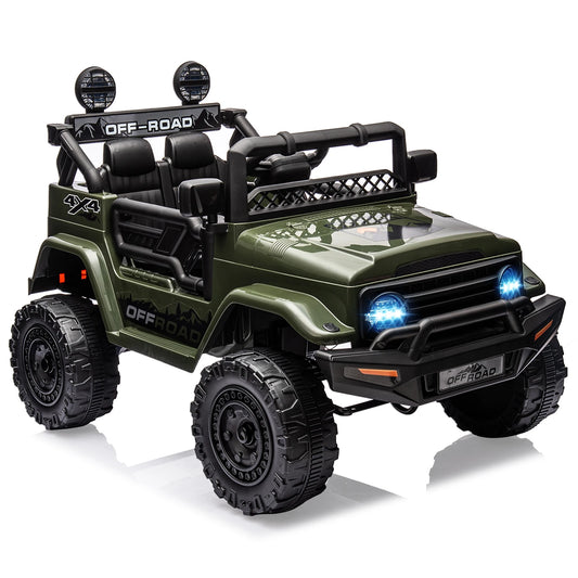 HiMISSE 12V Kids Ride On Truck With Remote Led Lights