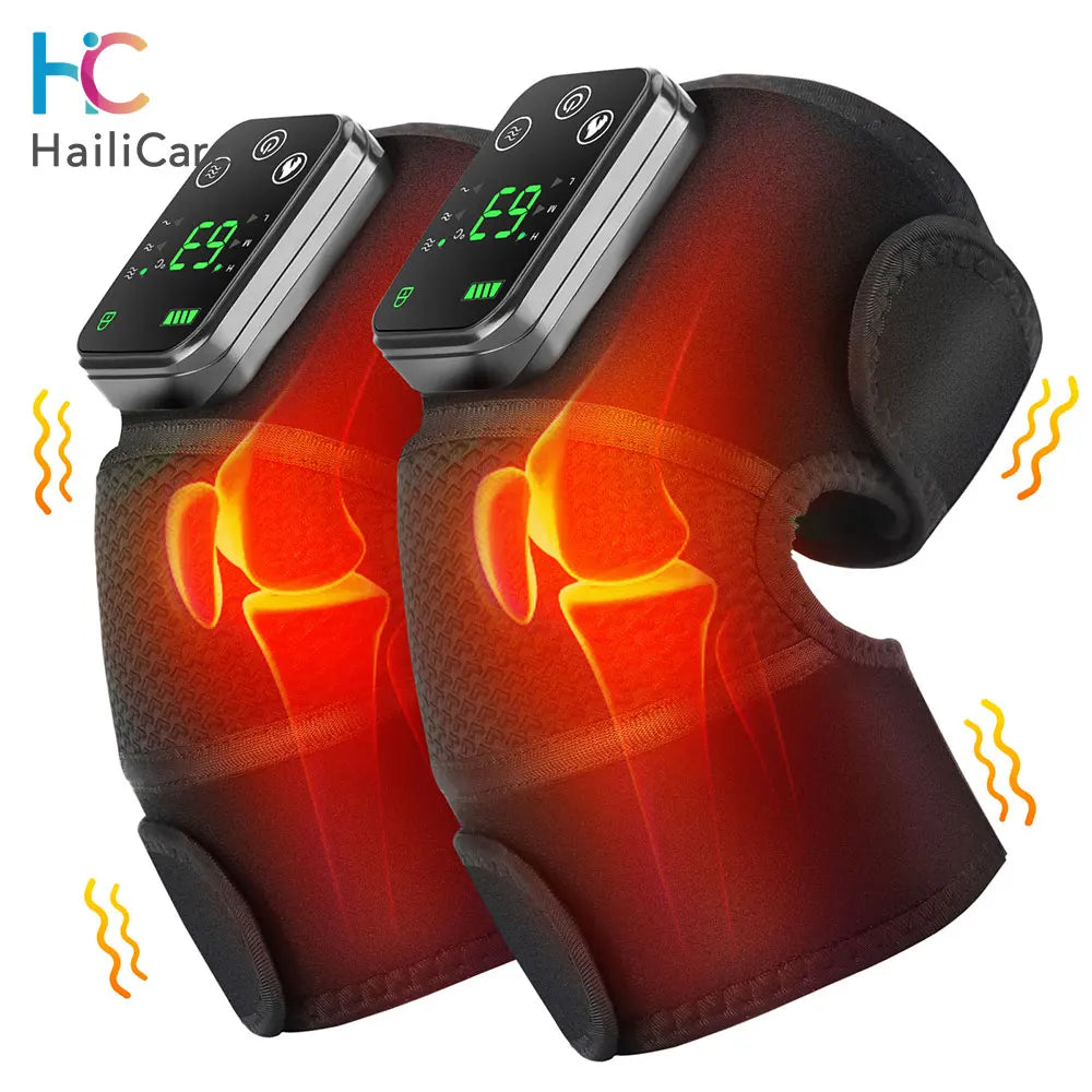 Hailicare Rechargeable Knee Massager 3 In 1 Heated Vibration Pad