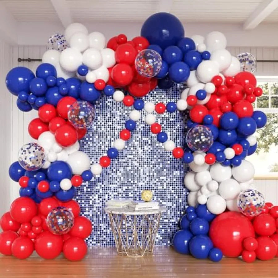 Balloon Arch Kit, 162pcs Light Clear Balloons for Wedding Bridal Shower Baby Shower Gender Reveal Baby Boy Birthday Party Decor