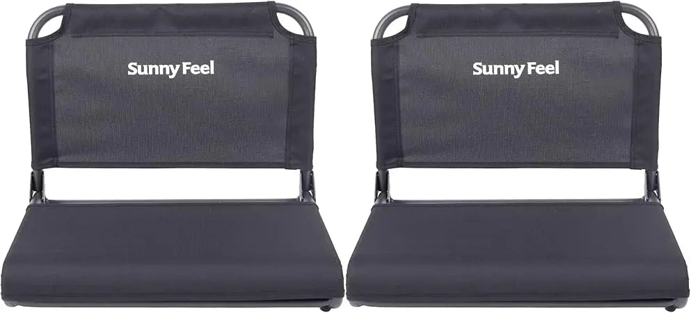 SUNNYFEEL Stadium Bleacher Seat With Back Support Portable