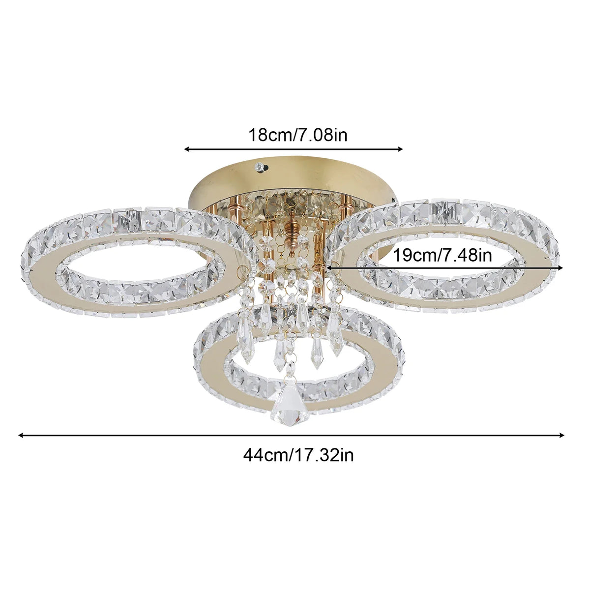 Modern Led Ceiling Light Modern Home Decoration Crystal Chandelier Luxury Living Room Dining Gold Ceiling Lamp Lighting