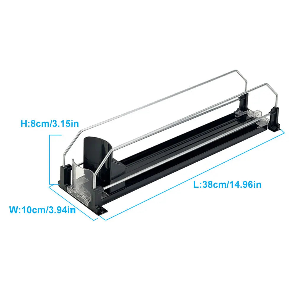 Drink Organizer Automatic Pusher Glide Dispenser For Soda Cans