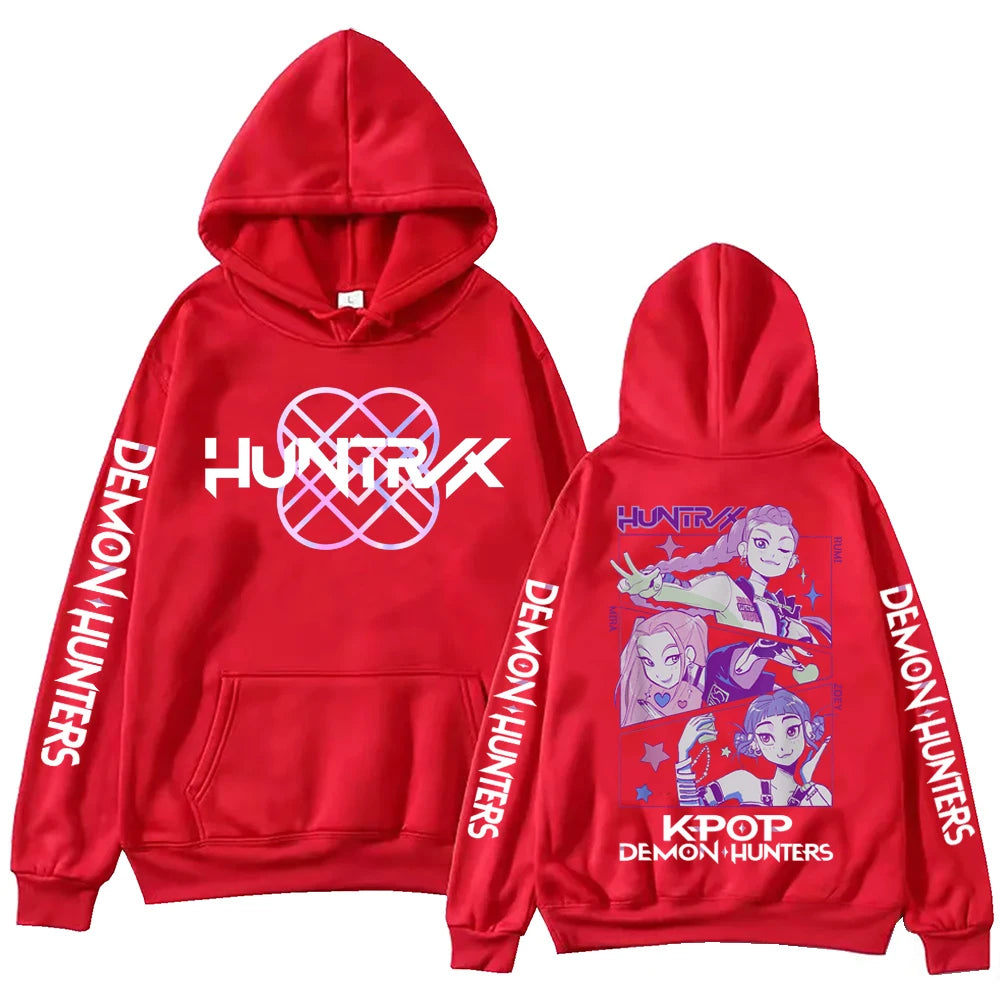 Autumn Anime Demon Hunters Hoodie Harajuku Sweatshirt