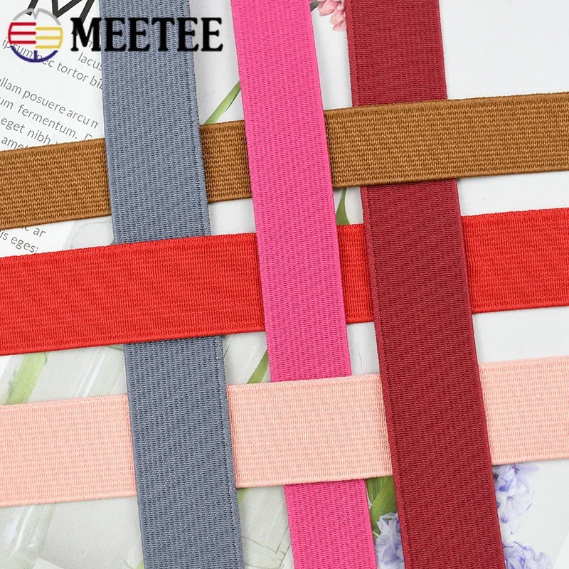 3/5M 25/30/40/50mm Flat Elastic Band for Sewing Pants Waistband Rubber Cord Tape Stretch Webbing Bands DIY Clothes Accessories