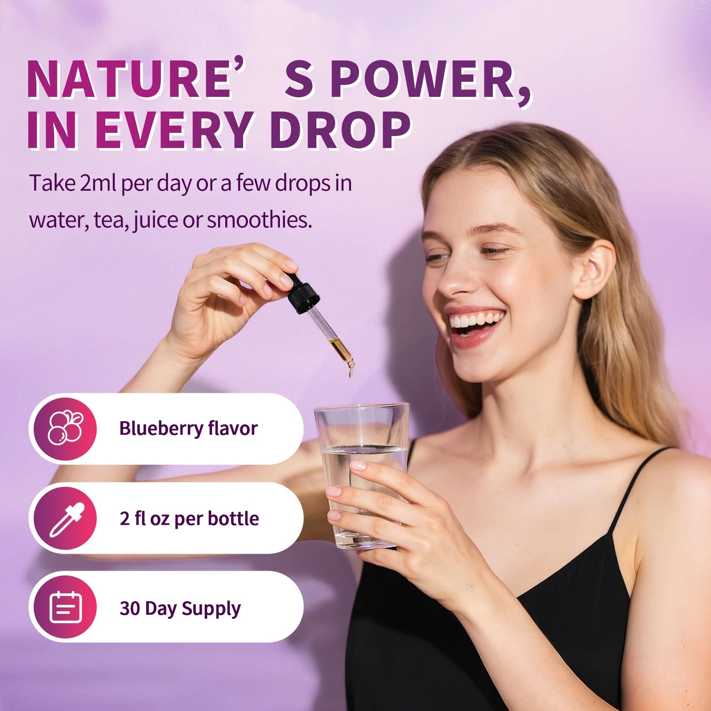 MINCH Cortisol Supplement Liquid Drops, 10-in-1 Cortisol Detox Hormone Balanced for Women, Mood Focus, Sleep Support