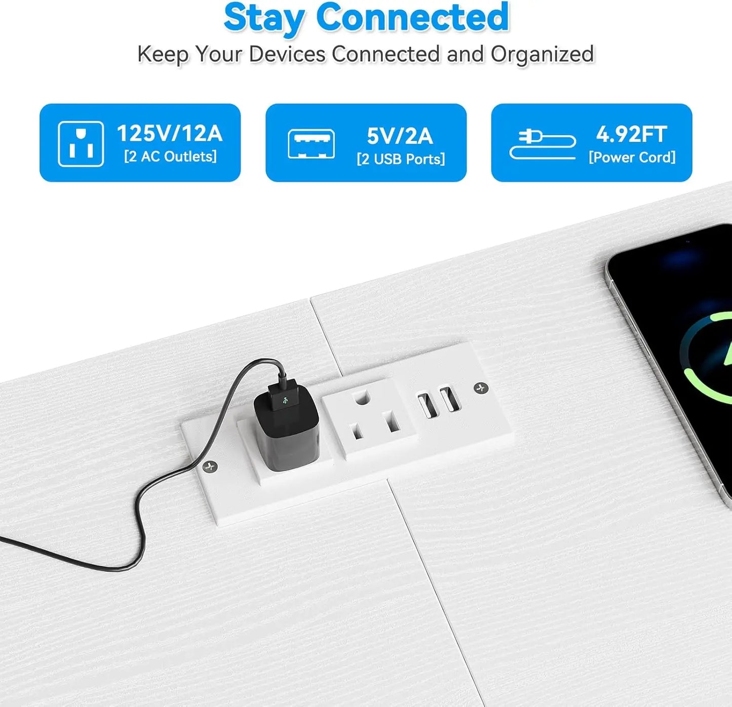 10 Drawer Dresser TV Stand for 65 70 and 75 Inch TV 63 Inch Wide Long Fabric Entertainment Center Chest of Drawers