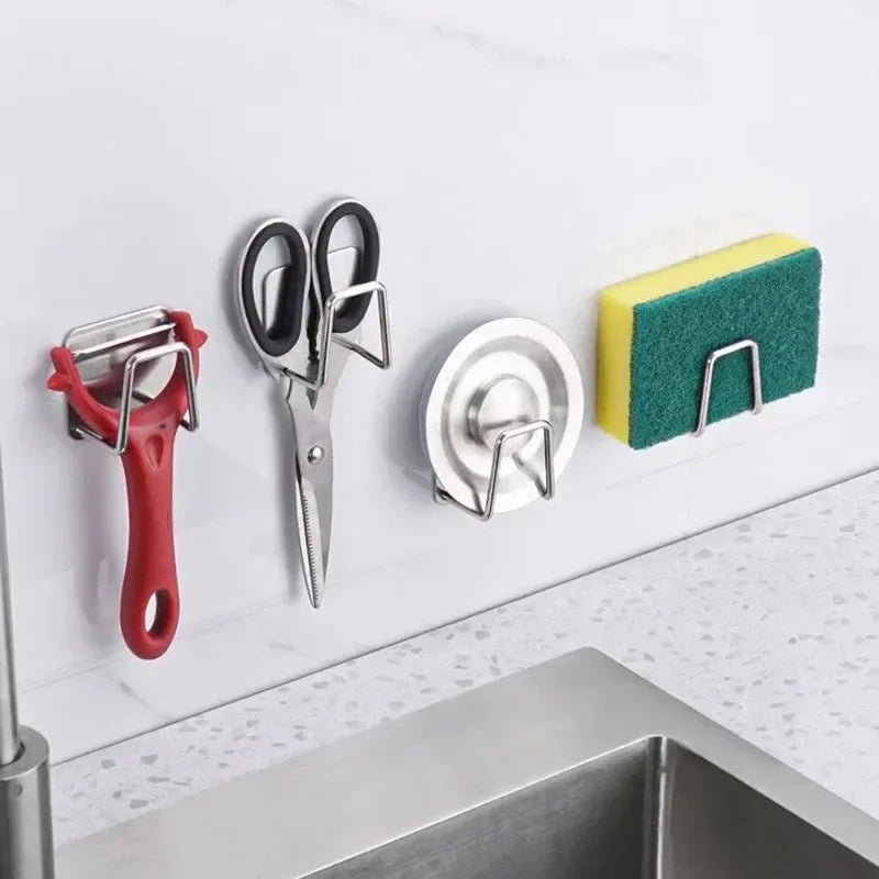 Stainless Steel Wall Mounted Storage Rack For Pots And Covers
