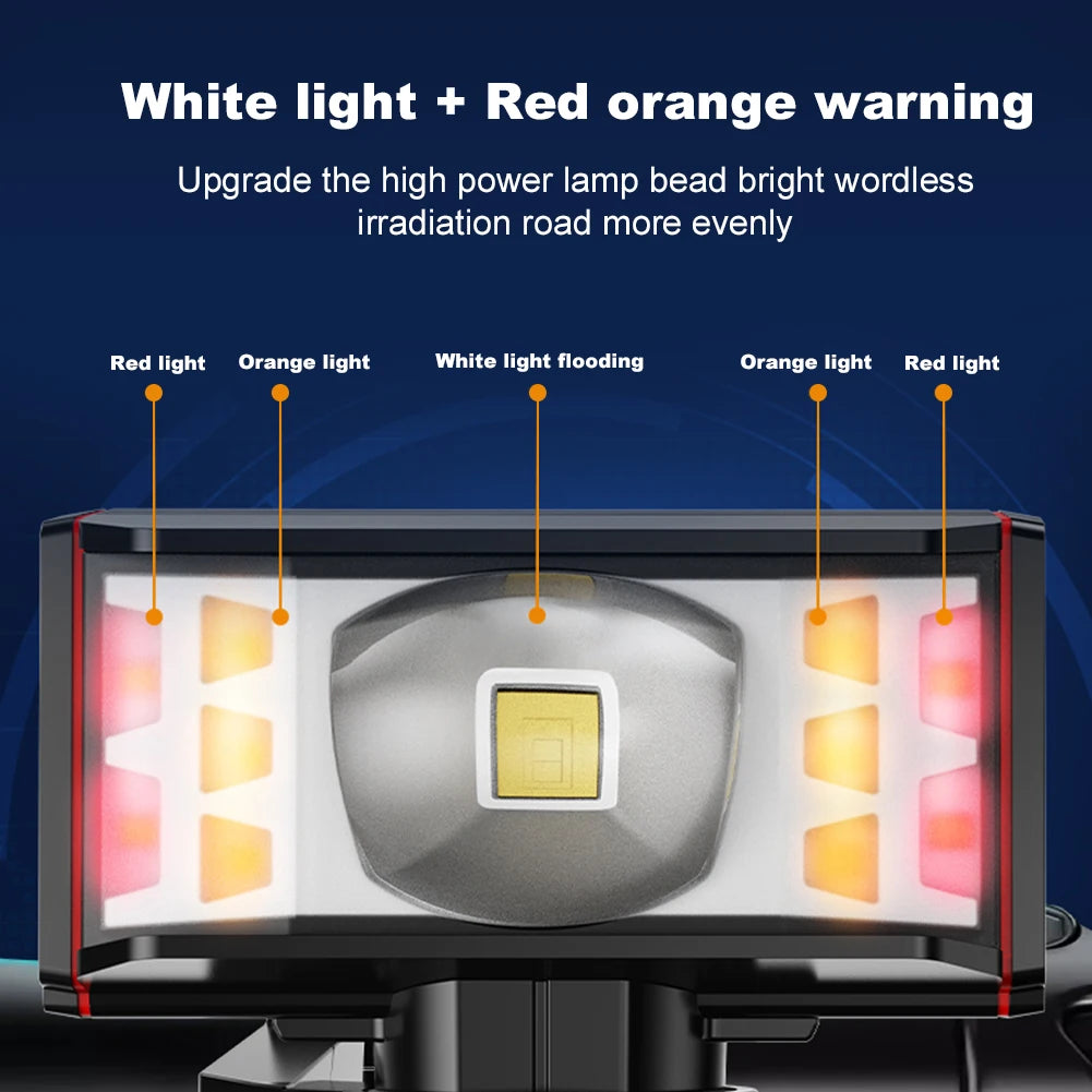 2600mAh 5200mAh LED Bike Handlebar Front Light USB Rechargeable Waterproof MTB Mountain Cycling Lamp For Night Riding