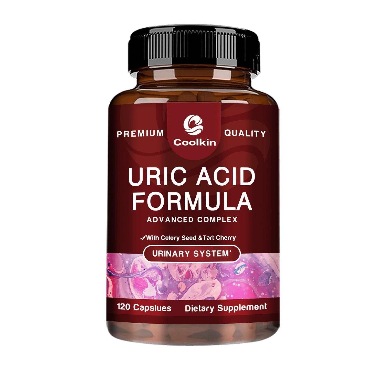 Uric Acid Cleanse Formula - with Celery Seed - Kidney Cleansing, Joint and Muscle Health - 120 Capsules
