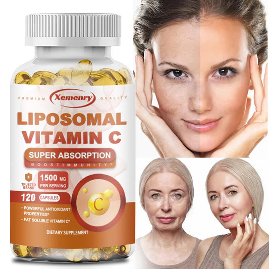 Liposomal Vitamin C - Promotes Collagen Production, Antioxidant, Boosts The Immune System - 120 Capsules