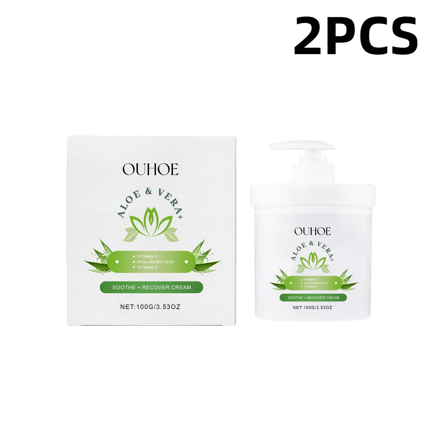 Ouhoe Aloe Firming Face Cream Hydrating Nourishing Moisturizer Non Greasy