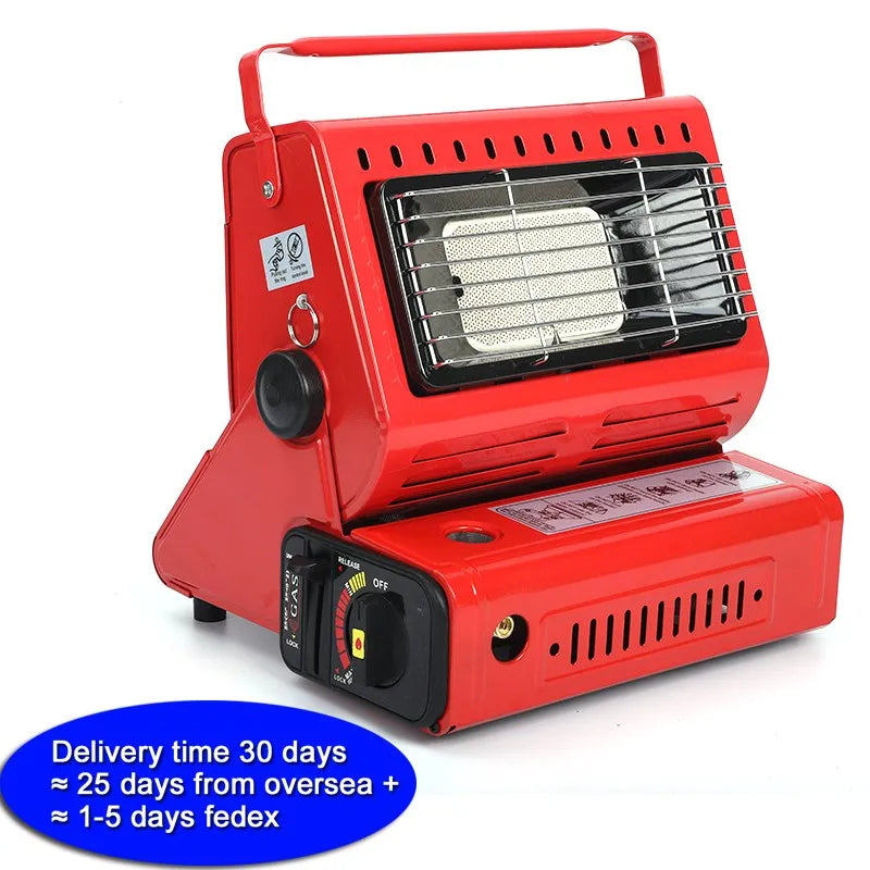 Camping Emergency Butane Heater With Double Coherent Heat Source And Ignition Device Included For Outdoor Survival Tools