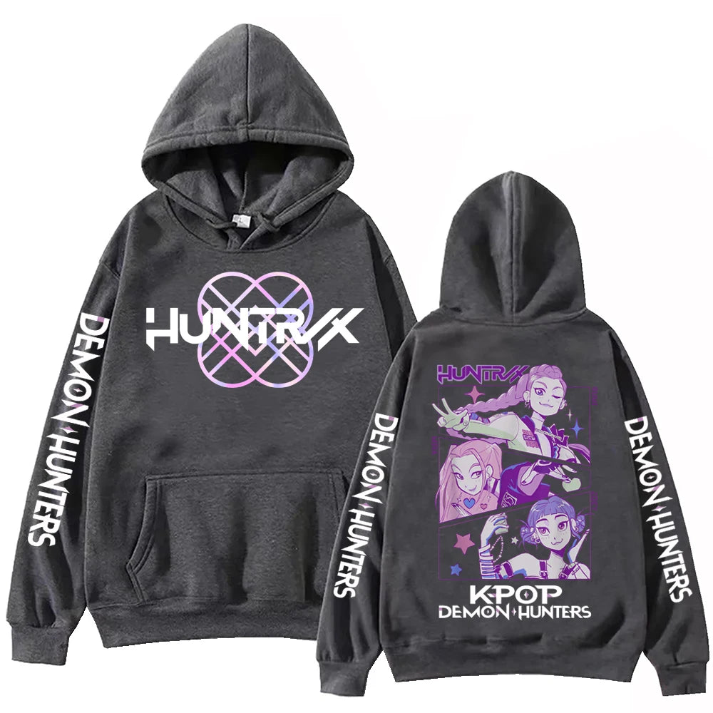 Autumn Anime Demon Hunters Hoodie Harajuku Sweatshirt