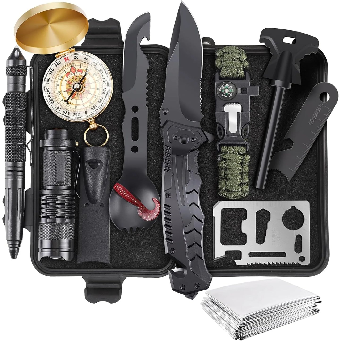 Hign-concerned Survival Kit 13 in 1 Outdoor Gear Essentials