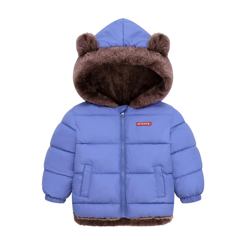 XJYIYUANLCCN Boys Hooded Padded Winter Jacket For Kids
