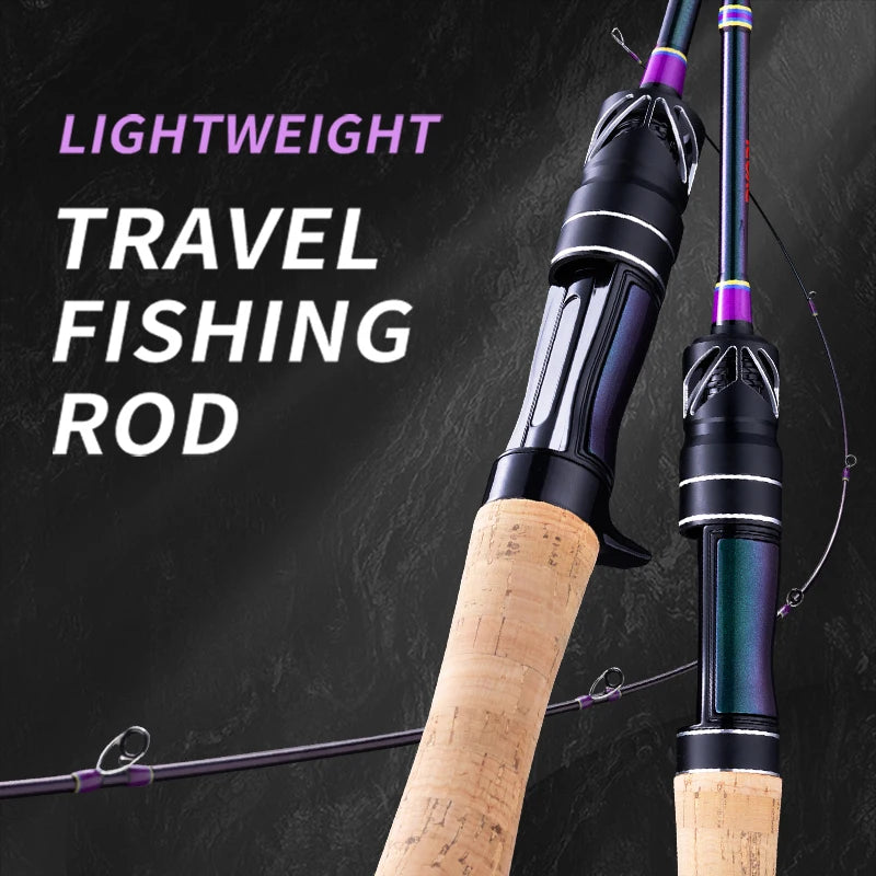 BANCY Ultralight Two-Piece Travel Spinning Casting Rod