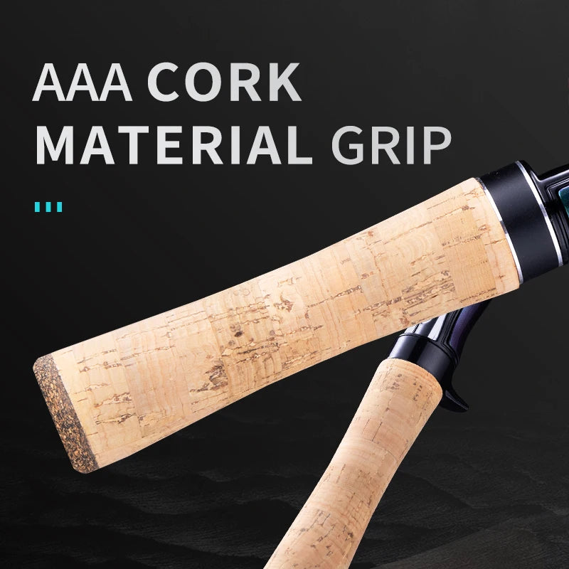 BANCY Ultralight Two-Piece Travel Spinning Casting Rod