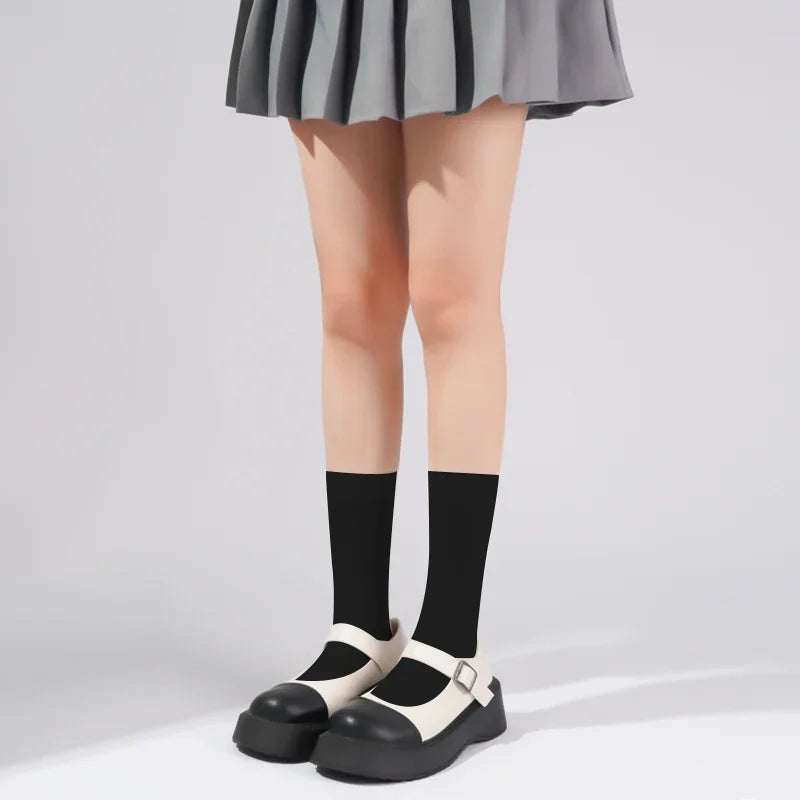 Velvet Knee High Socks For Women Lolita Style Cosplay
