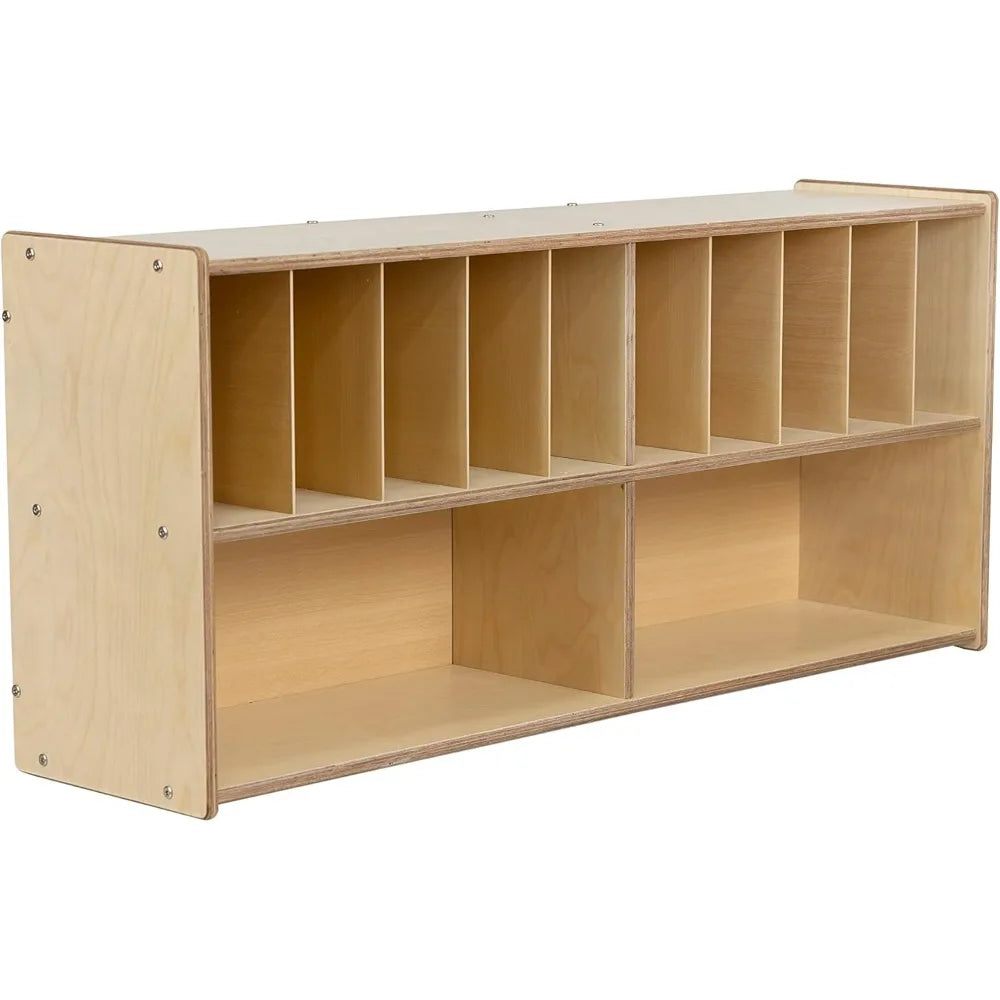 Diaper Storage Organizer Wall Mount Caddy Birch Plywood Nursery Daycare