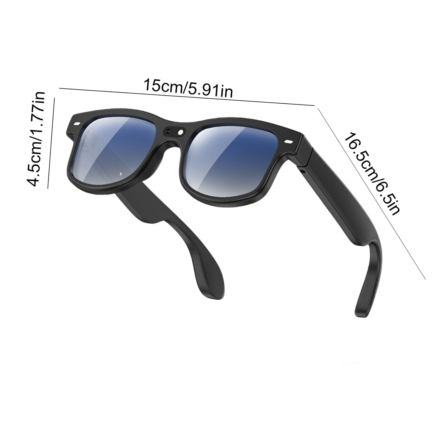 Smart Translation Glasses Real-Time 160+ Languages 8MP HD Camera
