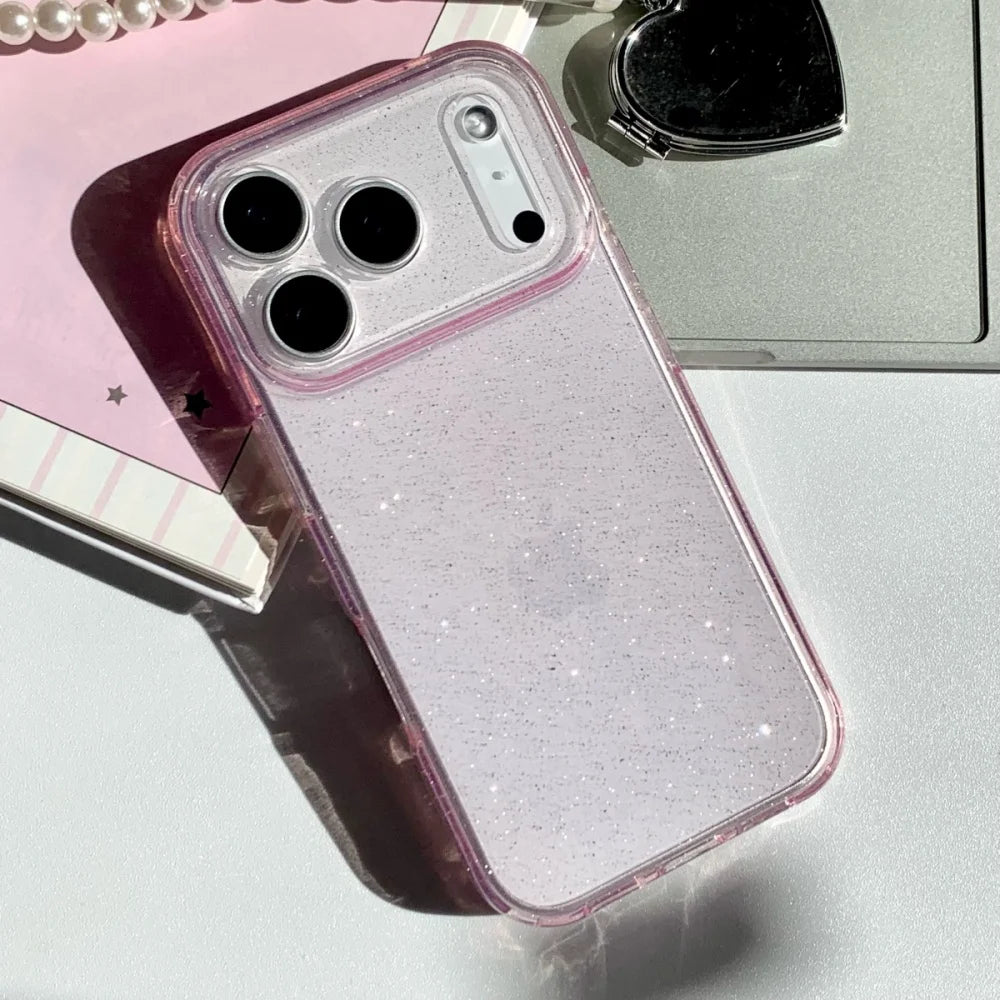 Ultra Thin Glitter Silicone Case for iPhone 13to17 Pro Max
