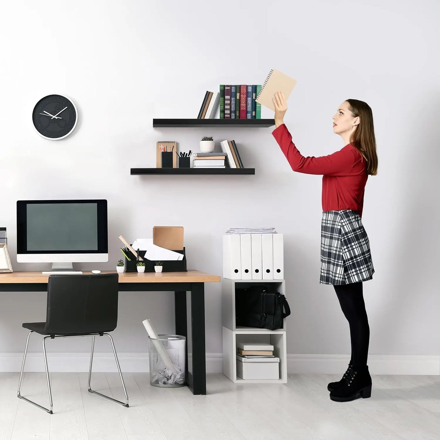 Floating Wall Shelves With Invisible Brackets 2 Pack