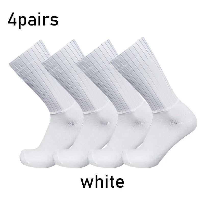 Cycling Silicone Non Slip Pro Racing Socks For Men