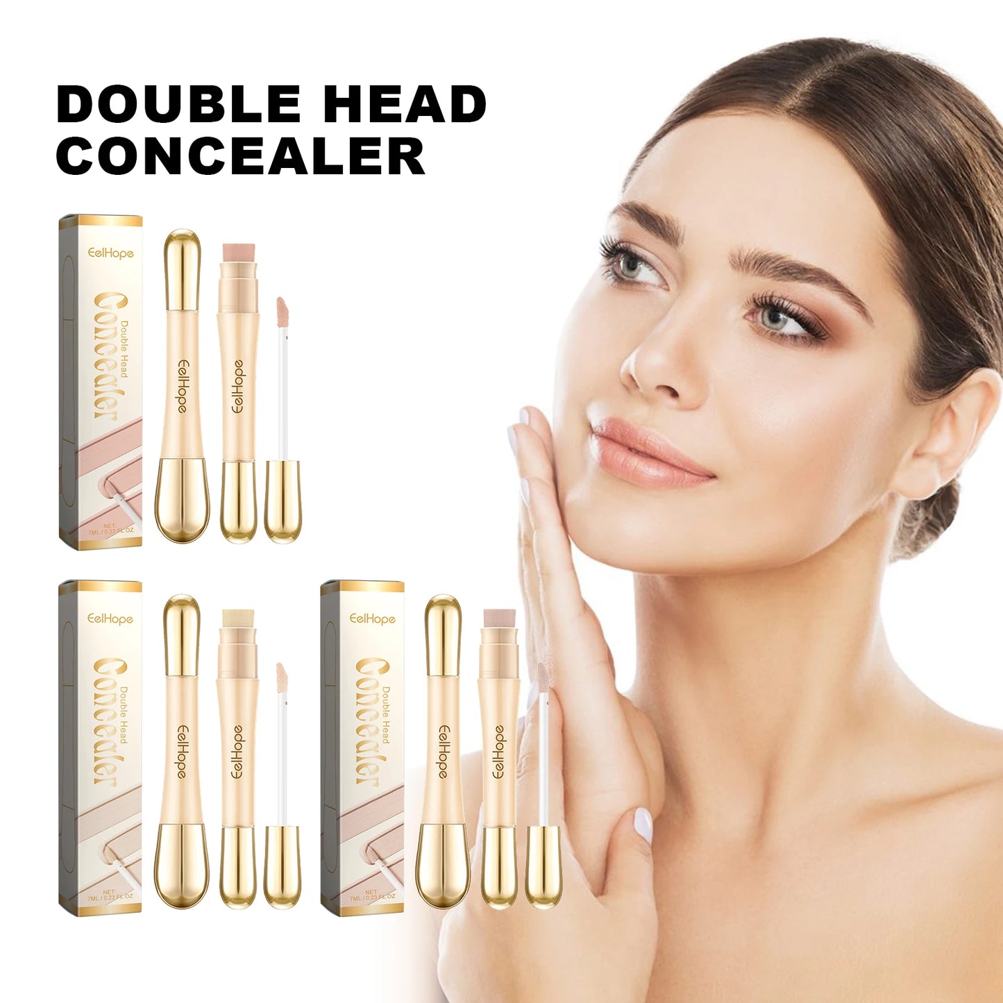 Eelhoe Double Head Concealer Highlighter Brightening Matte