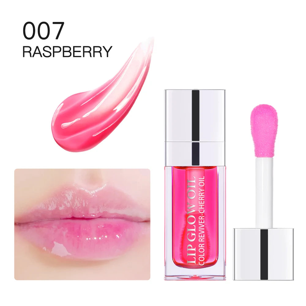 Glassy Shiny Lip Glow Oil Hydrating Lip Care Deep Nourishing Moisturizer Plump Fuller Lips Non Sticky Daily Lip Makeup Skincare Cosmetic