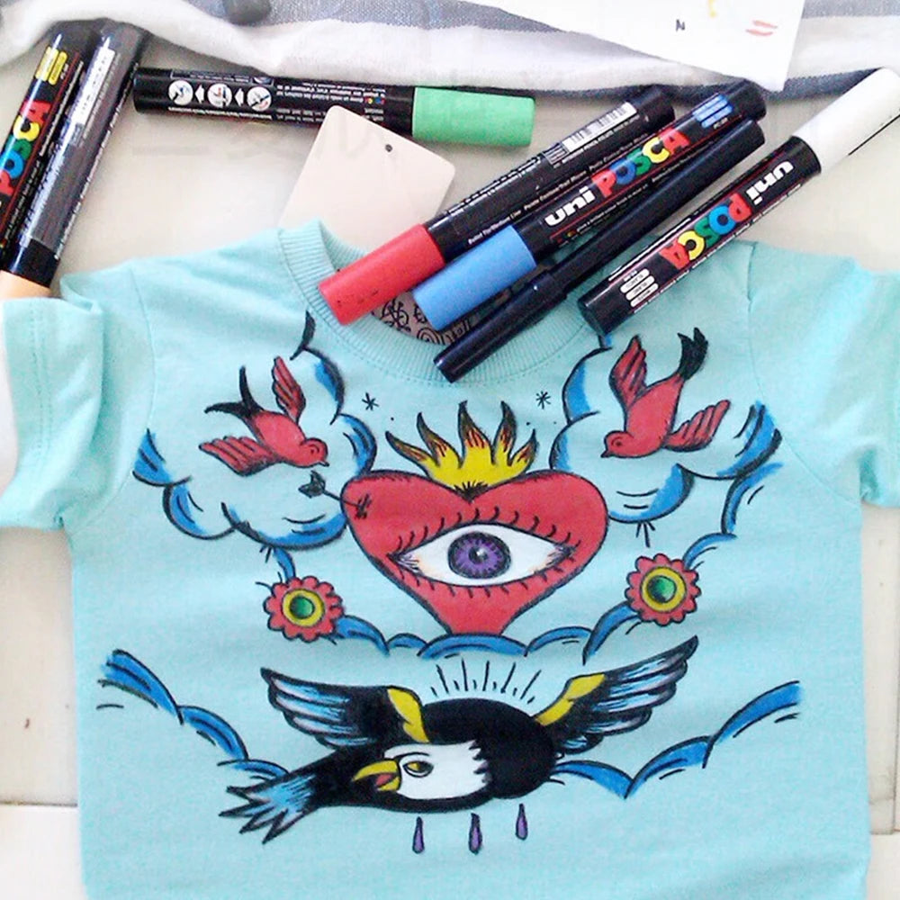 UNI POSCA PC3M Acrylic Marker Set 16 Piece Markers