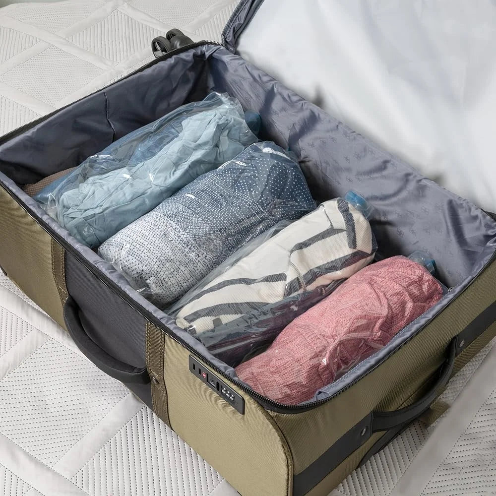 XMSJ Zipper Storage Bags Vinyl Set Vacuum Sealed Organizers