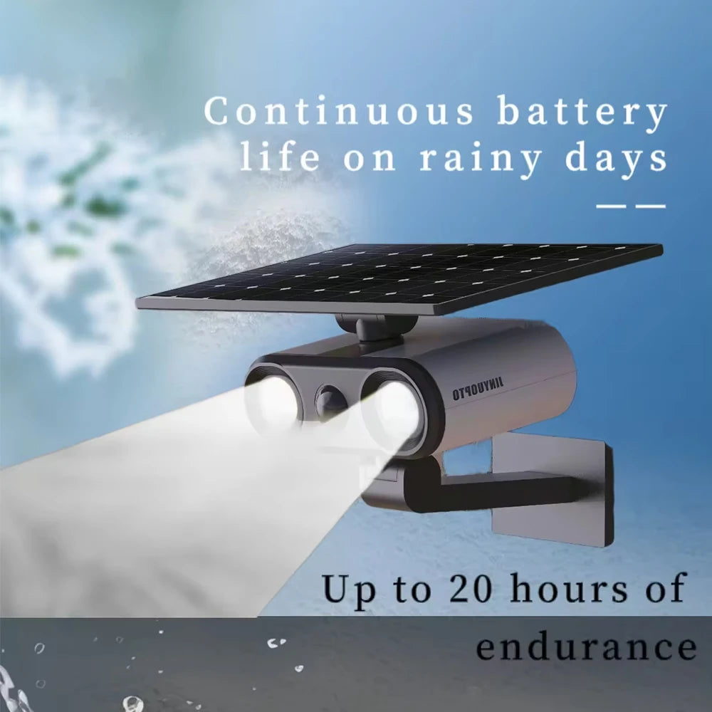 Multifunctional Solar Lamp IP65 Waterproof PIR Motion Sensor With Polycrystalline Solar Panels For Garage Yard