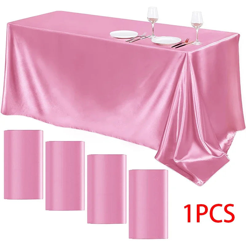 Guangdong Satin Tablecloth For Wedding Banquet And Party