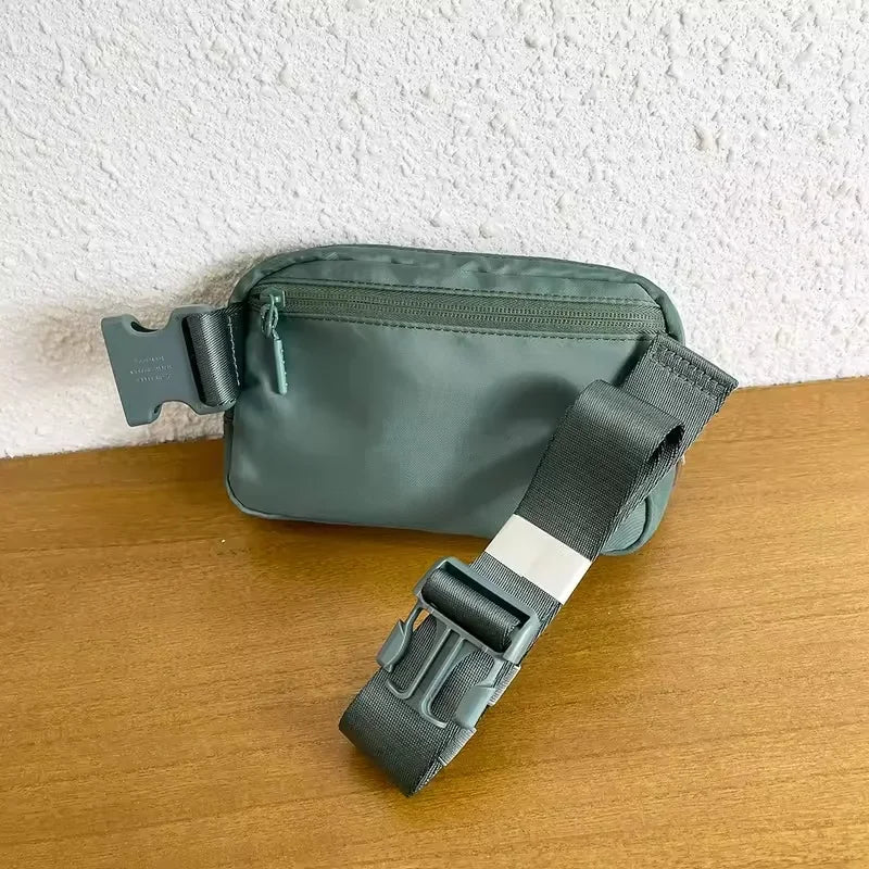 Metal Logo Yoga Waist Bag Crossbody Fitness Wallet
