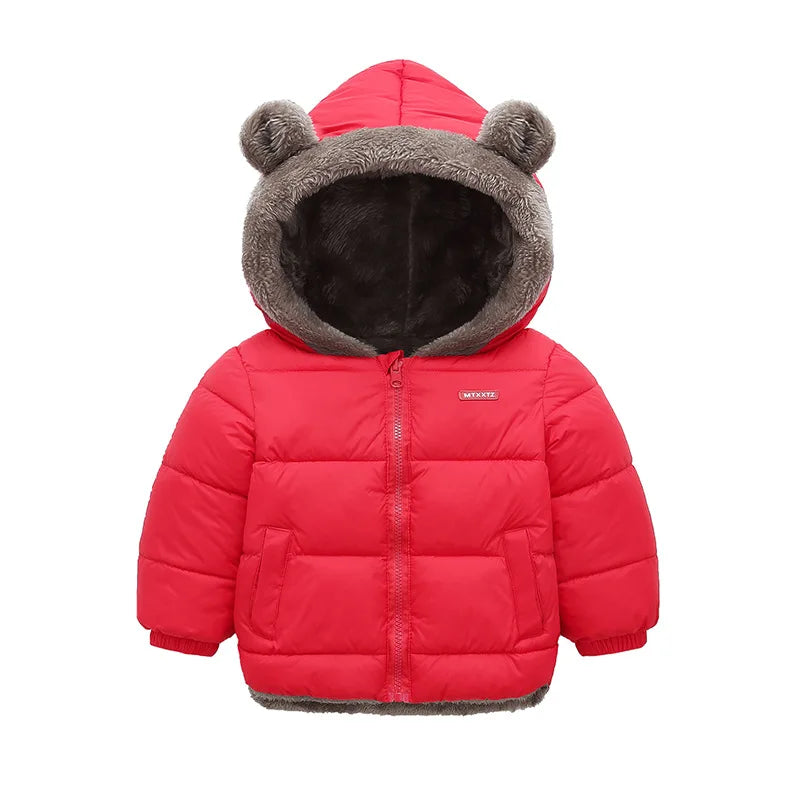 XJYIYUANLCCN Boys Hooded Padded Winter Jacket For Kids