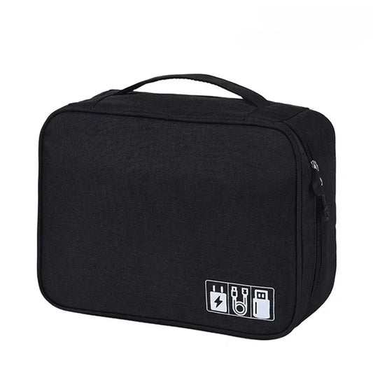 ATMDOGCN Travel Cable Organizer Bag Portable Electronics Storage Case