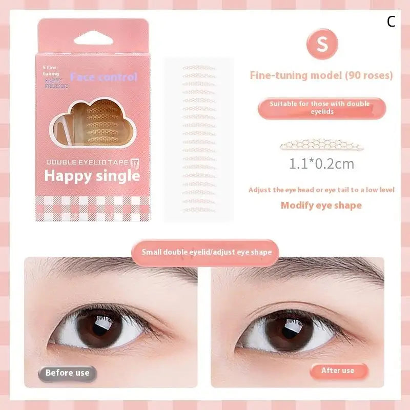 Natural Invisible Double Eyelid Stickers 90 or 240 Count Long Lasting Big Eye Beauty Tapes for Single Eyelids