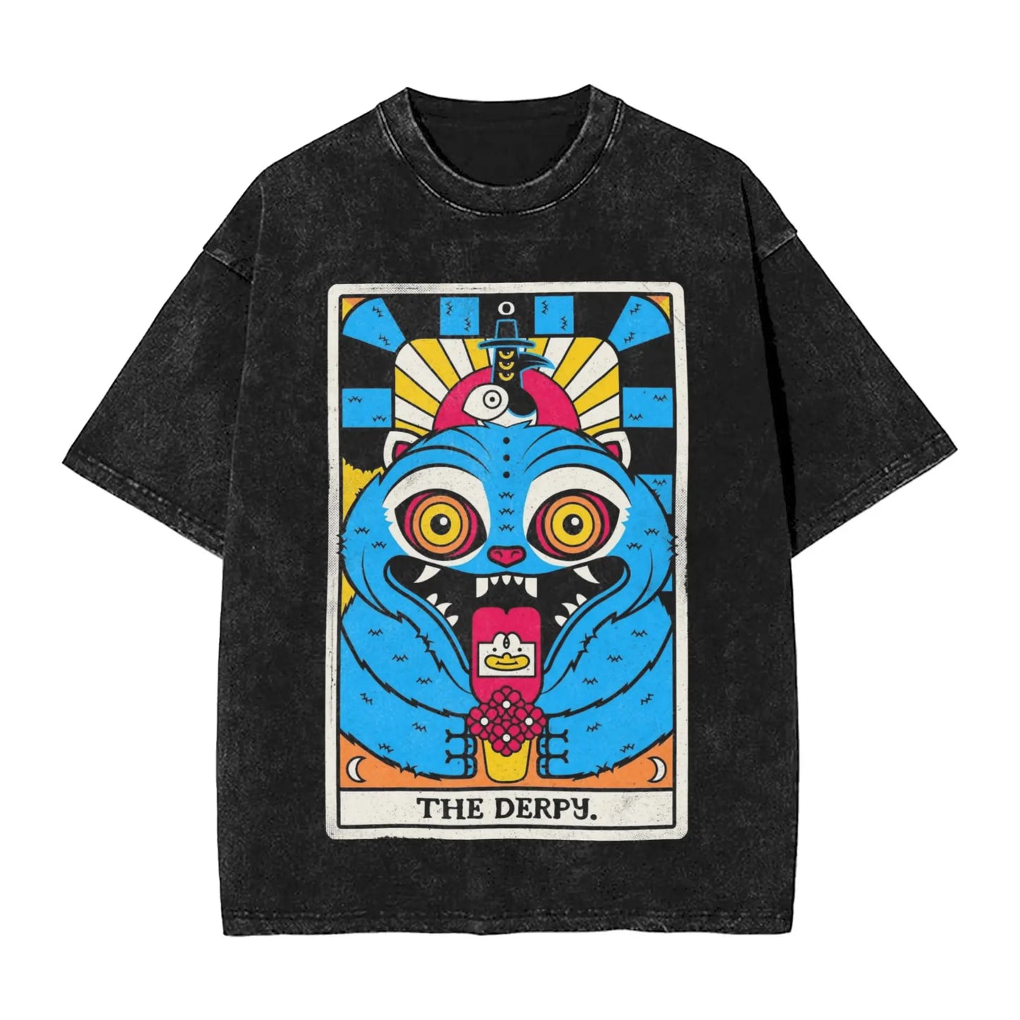 Huntrix Demon Hunter Washed Cotton T Shirt Men Summer