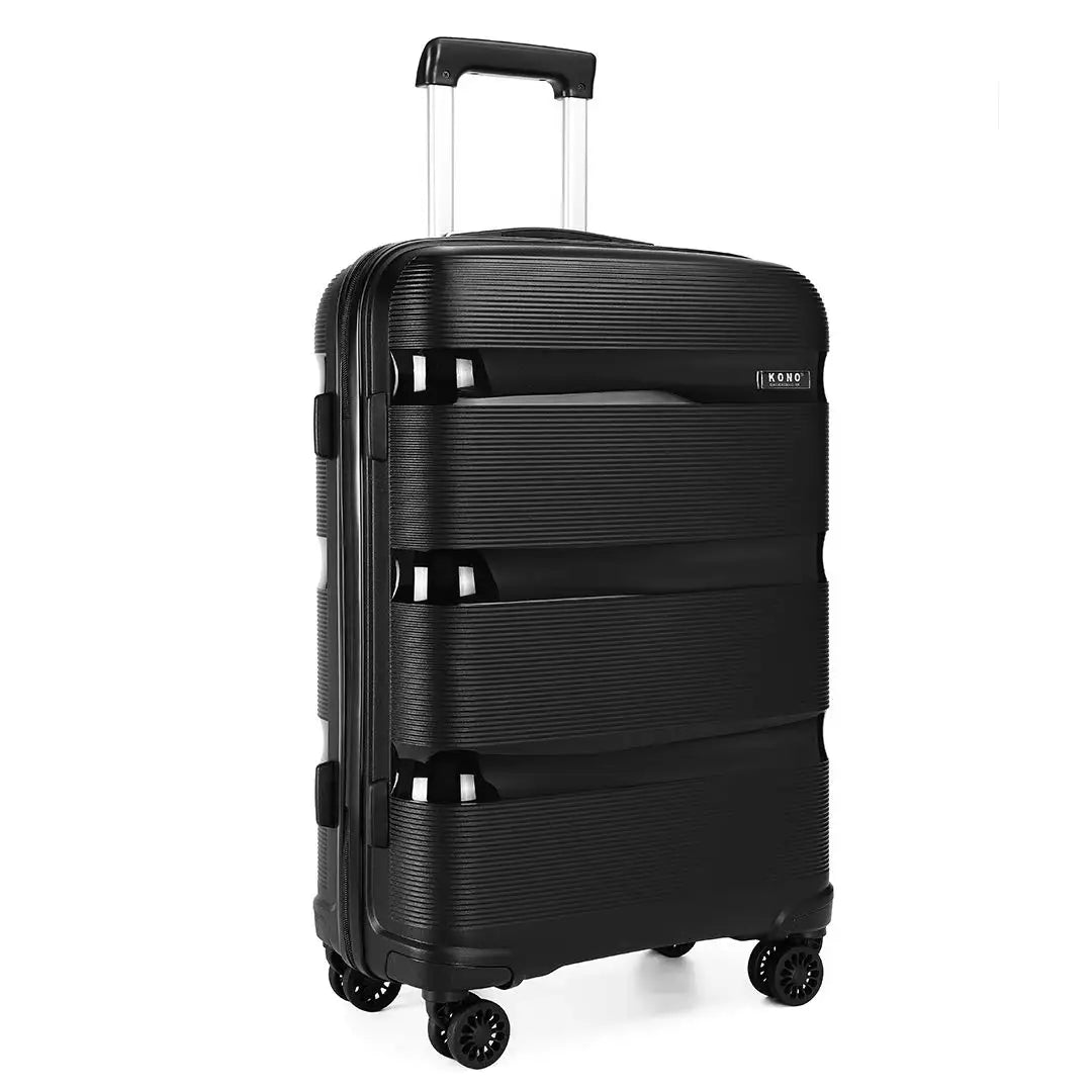 Kono 24 Inch Check In Suitcase 66L Spacious PP Hardshell TSA Approved For Secure Travel