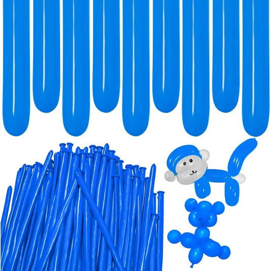 Premium Blue Long Balloons 260 Twisting Animals Magic Balloons For Birthday Party Decoration 100 Pcs